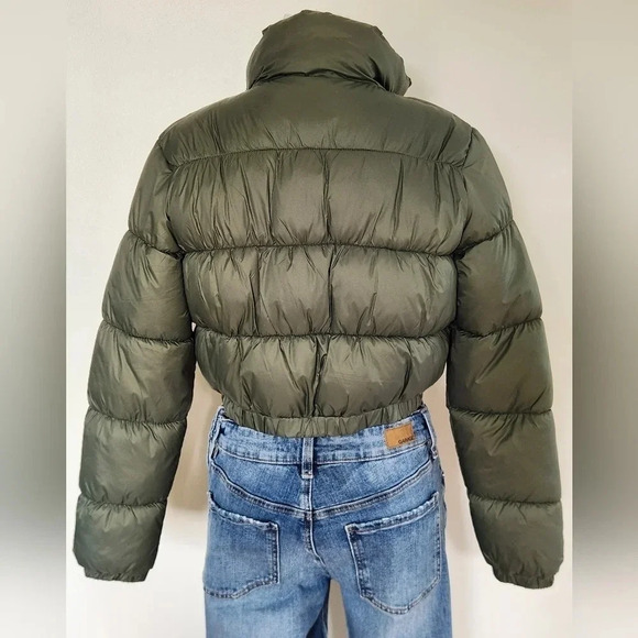 NWT || COALITION LA || army green puffer jacket - Picture 5 of 6